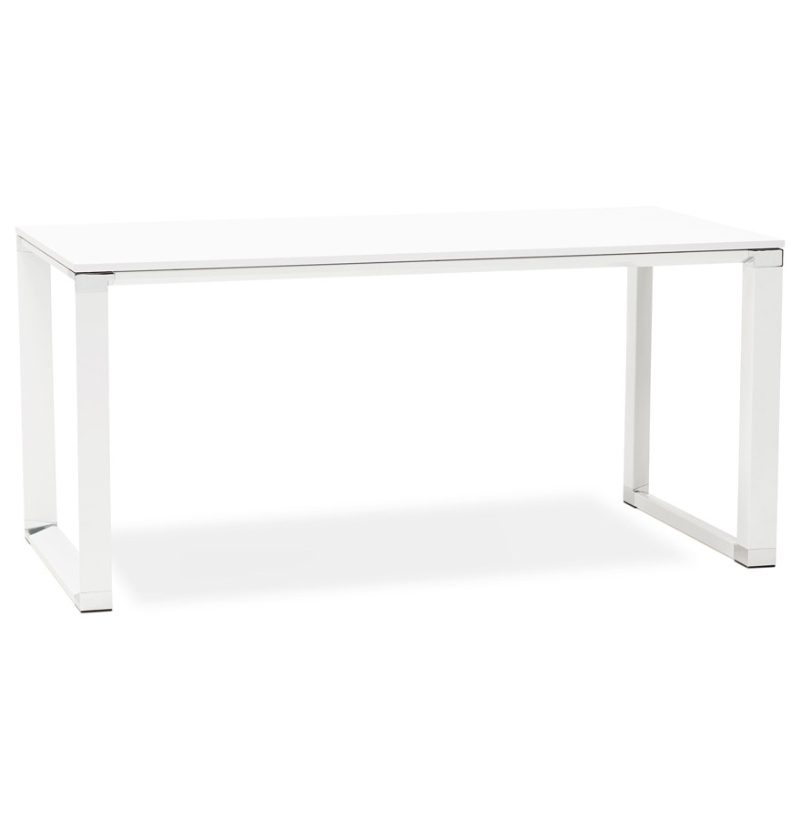 'XLINE' design right management office in white wood - 160x80 cm