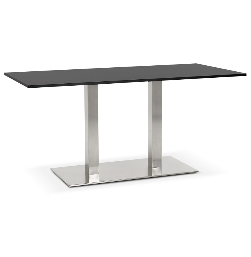 'DENVER' black design table / desk - 160x80 cm