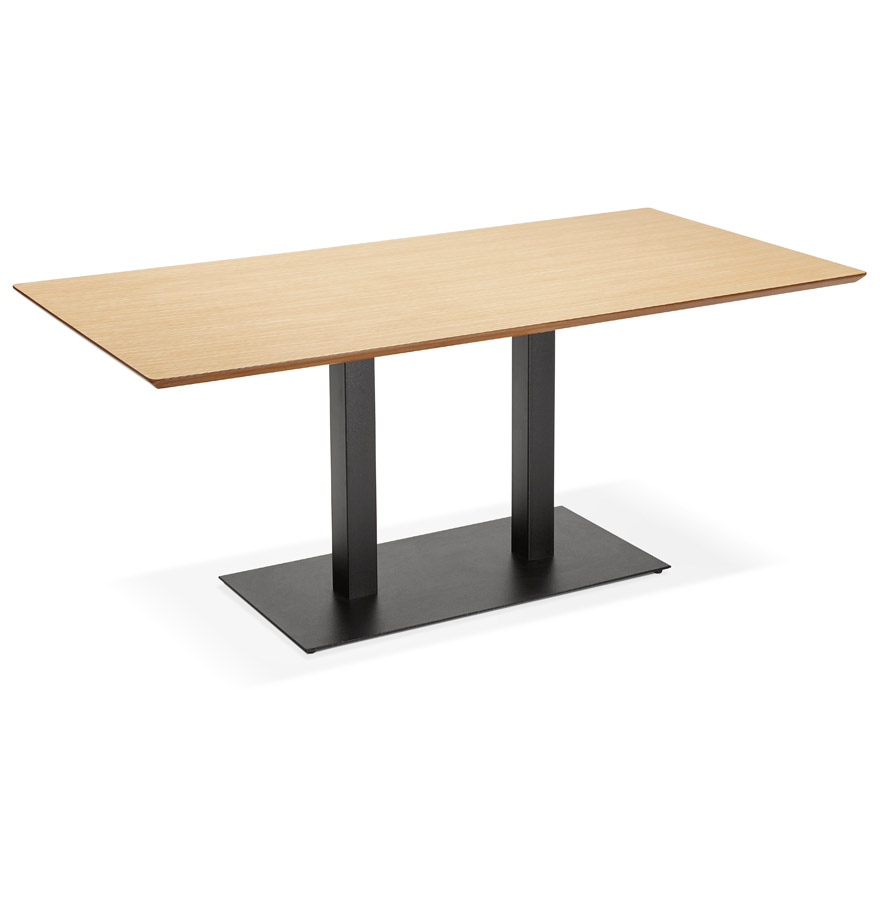 'ZUMBA' design table / desk in natural wood finish - 180x90 cm