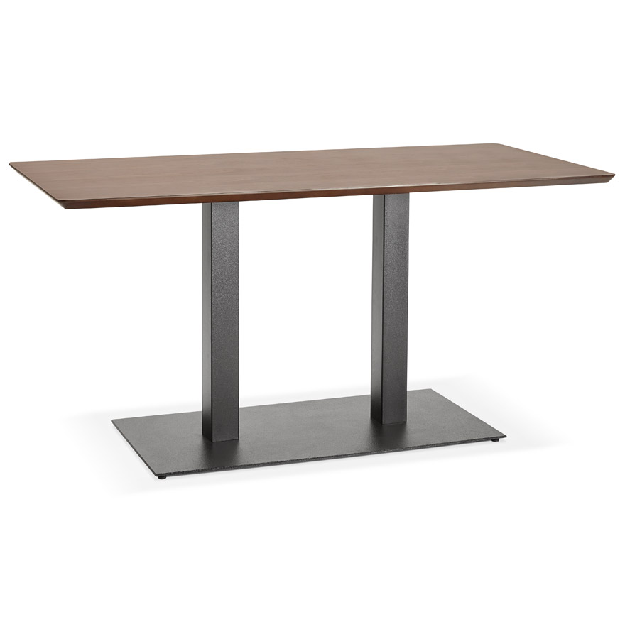 'ZUMBA' wooden design table / desk with walnut finish - 150x70 cm