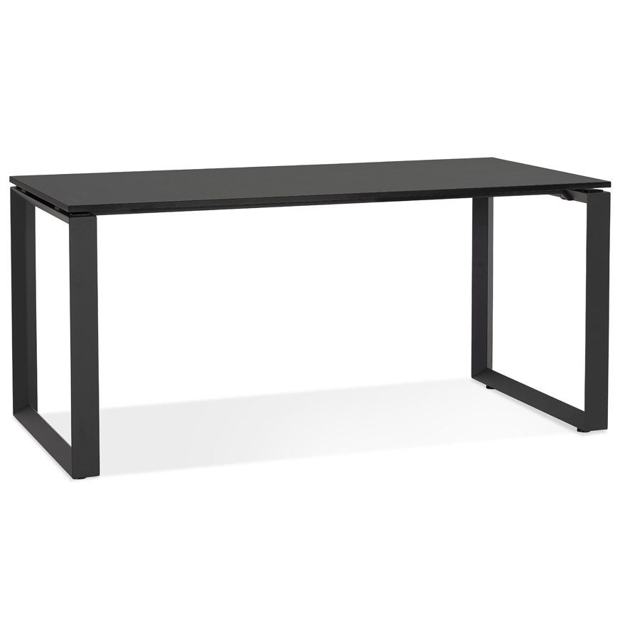 'BAKUS' design right desk in wood and black metal - 160x80 cm