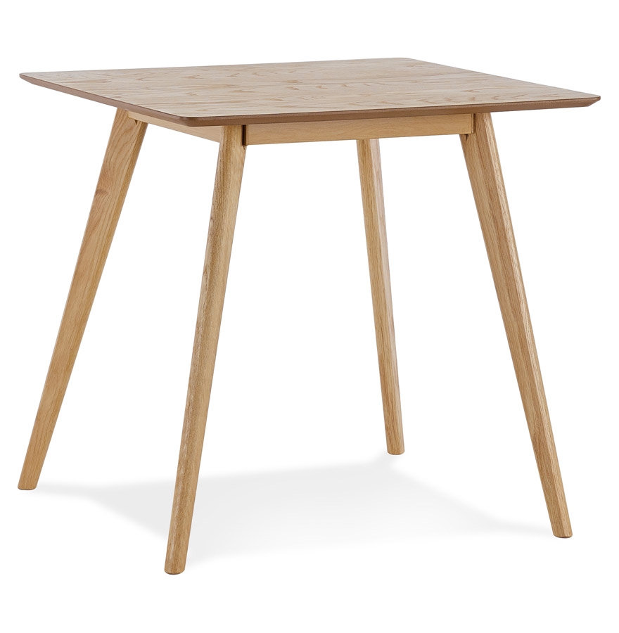 'GENIUS' small dinner table natural finish - 80x80 cm