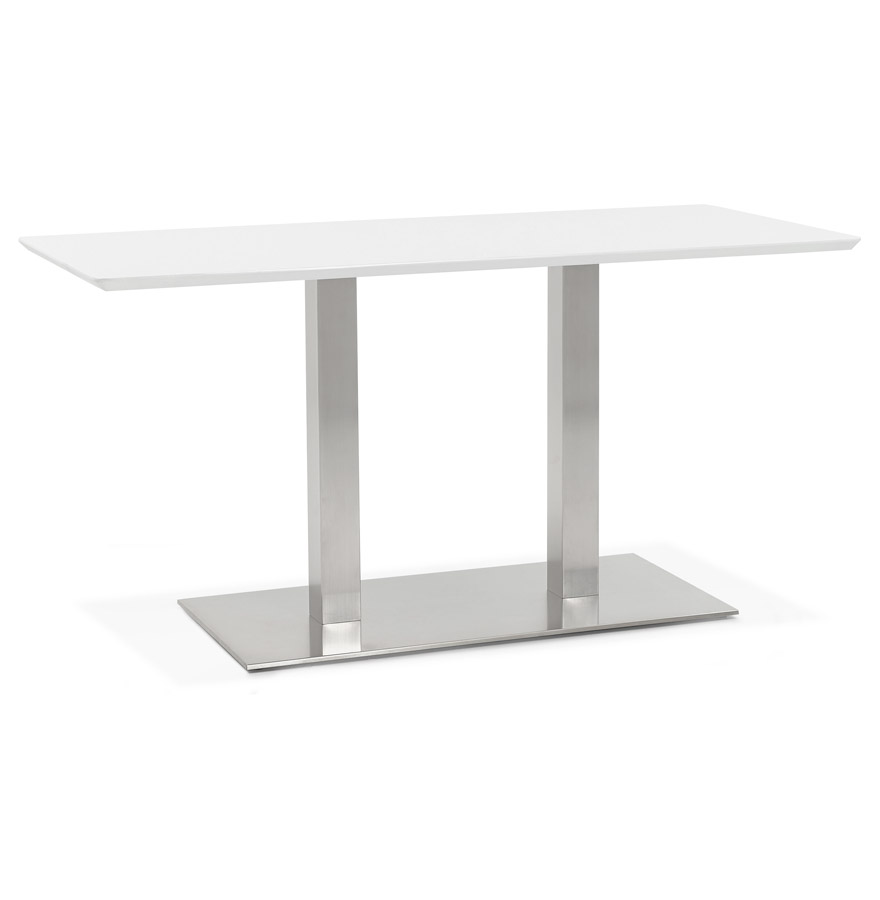 Table / bureau design en MDF blanc | Blanc | 150x70x75 cm