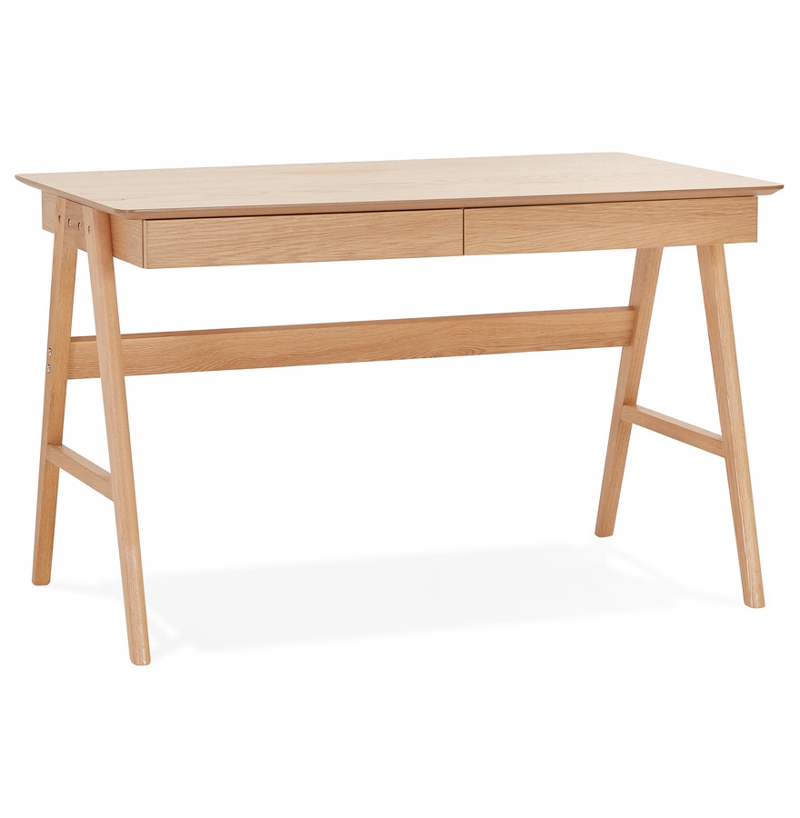 'SIROKO' design desk in natural wood - 120x70 cm