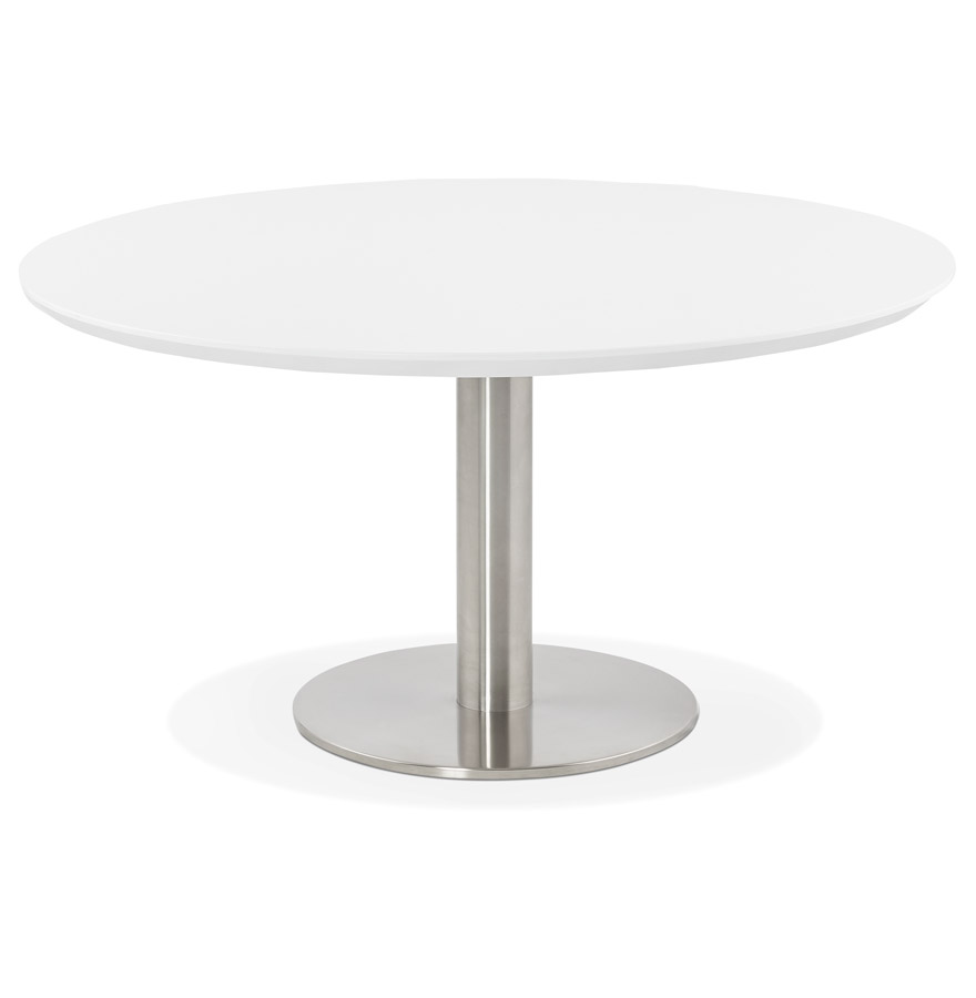 AGUA white lounge coffee table - Ø 90 cm