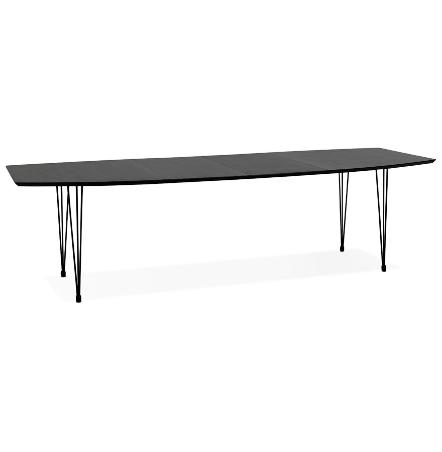 'MOTUS' black extendable dinner /meeting table - 170(270)x100 cm
